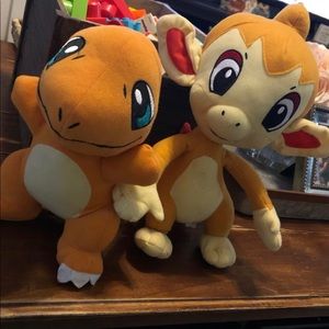2 Pokémon plushies
